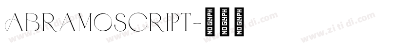 AbramoScript字体转换