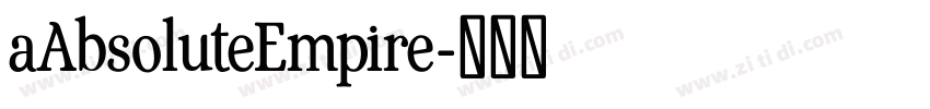 aAbsoluteEmpire字体转换