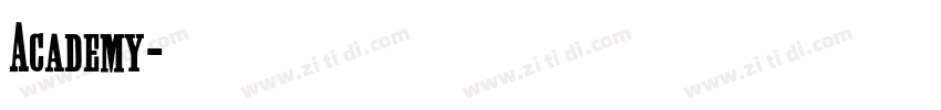 Academy字体转换