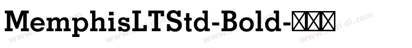 MemphisLTStd-Bold字体转换