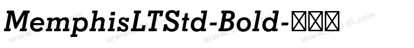 MemphisLTStd-Bold字体转换