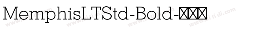 MemphisLTStd-Bold字体转换
