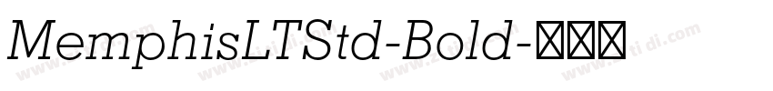 MemphisLTStd-Bold字体转换