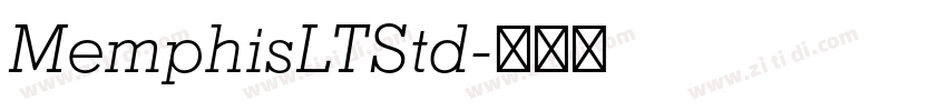 MemphisLTStd字体转换
