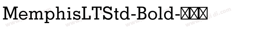 MemphisLTStd-Bold字体转换