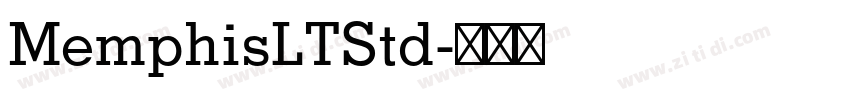 MemphisLTStd字体转换