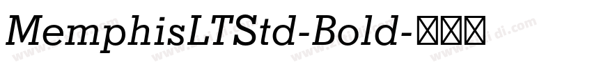 MemphisLTStd-Bold字体转换