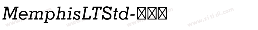 MemphisLTStd字体转换