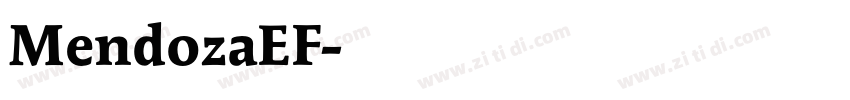 MendozaEF字体转换