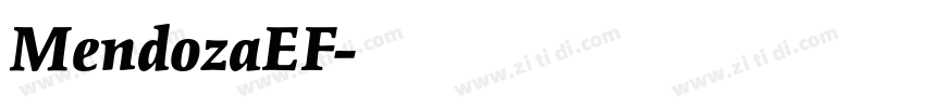 MendozaEF字体转换