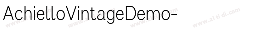 AchielloVintageDemo字体转换 AchielloVintageDemo字体转换