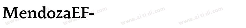 MendozaEF字体转换