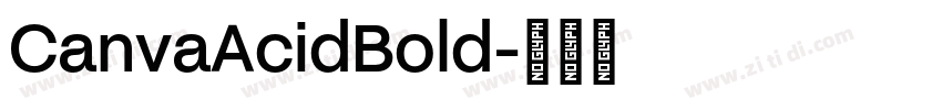 CanvaAcidBold字体转换