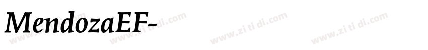 MendozaEF字体转换