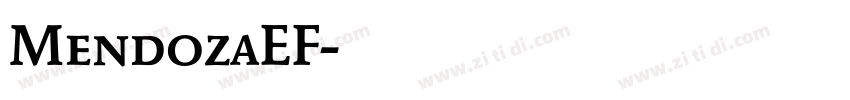 MendozaEF字体转换
