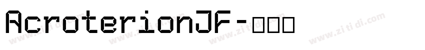 AcroterionJF字体转换