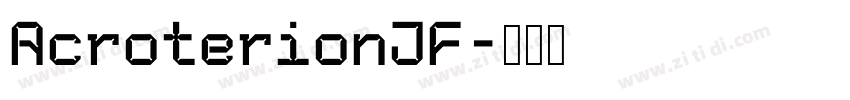 AcroterionJF字体转换