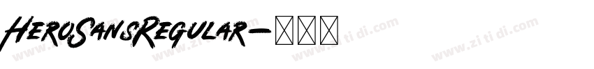 HeroSansRegular字体转换