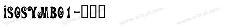 ISOsymbo1字体转换
