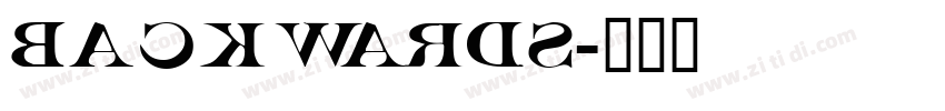 backwards字体转换