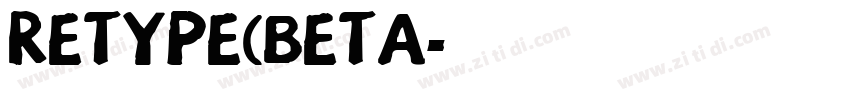 RETYPE(BETA字体转换