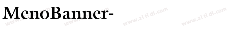 MenoBanner字体转换