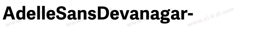 AdelleSansDevanagar字体转换
