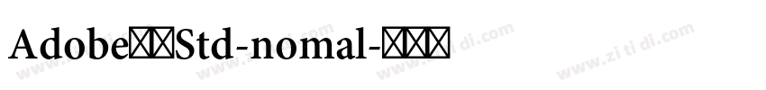 Adobe黑体Std-nomal字体转换