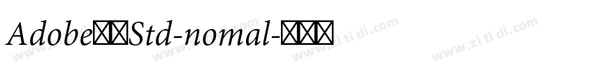 Adobe黑体Std-nomal字体转换