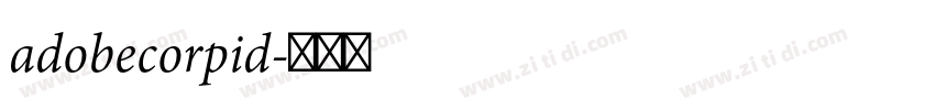 adobecorpid字体转换