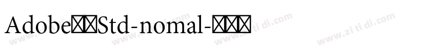 Adobe黑体Std-nomal字体转换