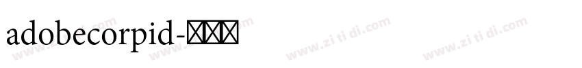 adobecorpid字体转换