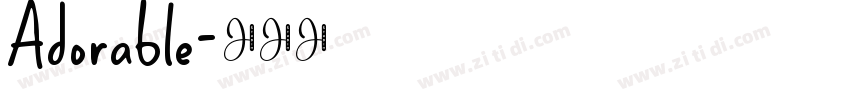 Adorable字体转换