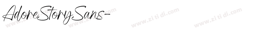 AdoreStorySans字体转换
