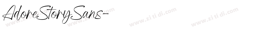 AdoreStorySans字体转换
