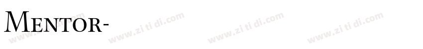 Mentor字体转换