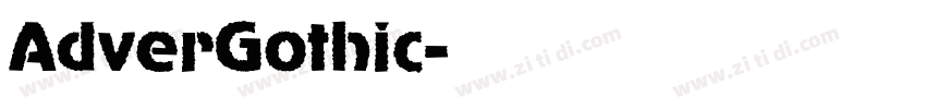 AdverGothic字体转换 AdverGothic字体转换