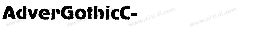 AdverGothicC字体转换 AdverGothicC字体转换