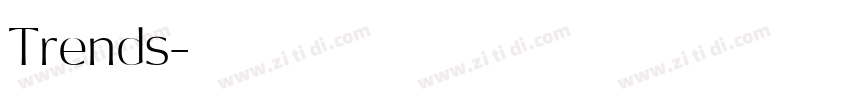 Trends字体字体转换