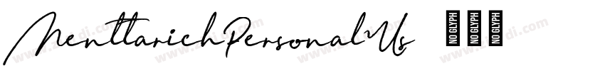 MenttarichPersonalUs字体转换 MenttarichPersonalUs字体转换