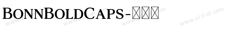 BonnBoldCaps字体转换