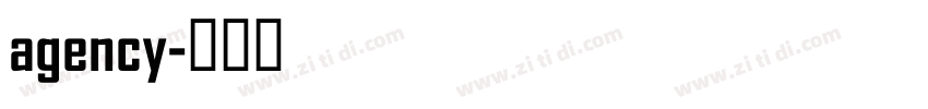 agency字体转换
