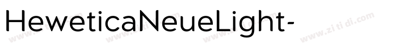 HeweticaNeueLight字体转换