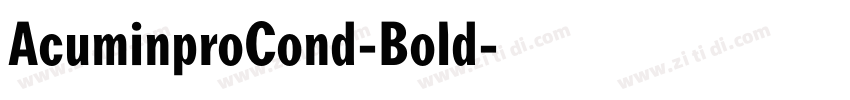 AcuminproCond-Bold字体转换
