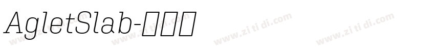 AgletSlab字体转换 AgletSlab字体转换