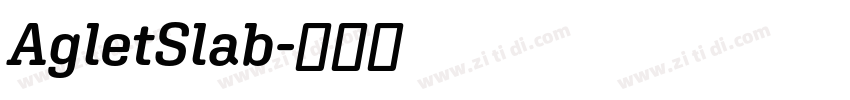 AgletSlab字体转换 AgletSlab字体转换