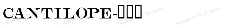 Cantilope字体转换