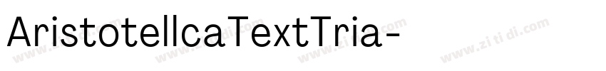 AristotellcaTextTria字体转换