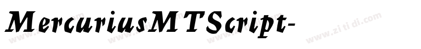MercuriusMTScript字体转换 MercuriusMTScript字体转换