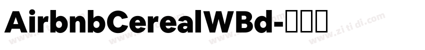 AirbnbCerealWBd字体转换
